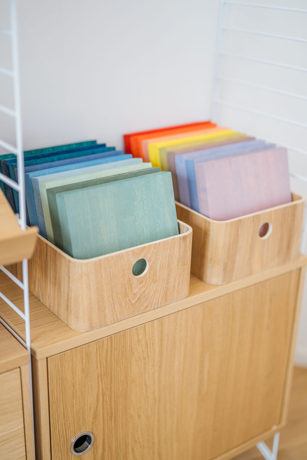 Cercueil teinté aux tons chauds - collection Goodbye