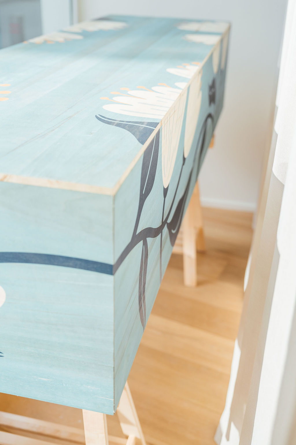 Cercueil teinté aux couleurs personnalisées